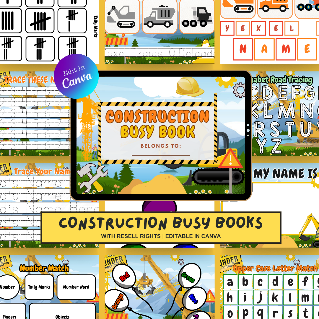 KIDDIE BUNDLE Busy Books with Resell Rights | MRR & PLR Included