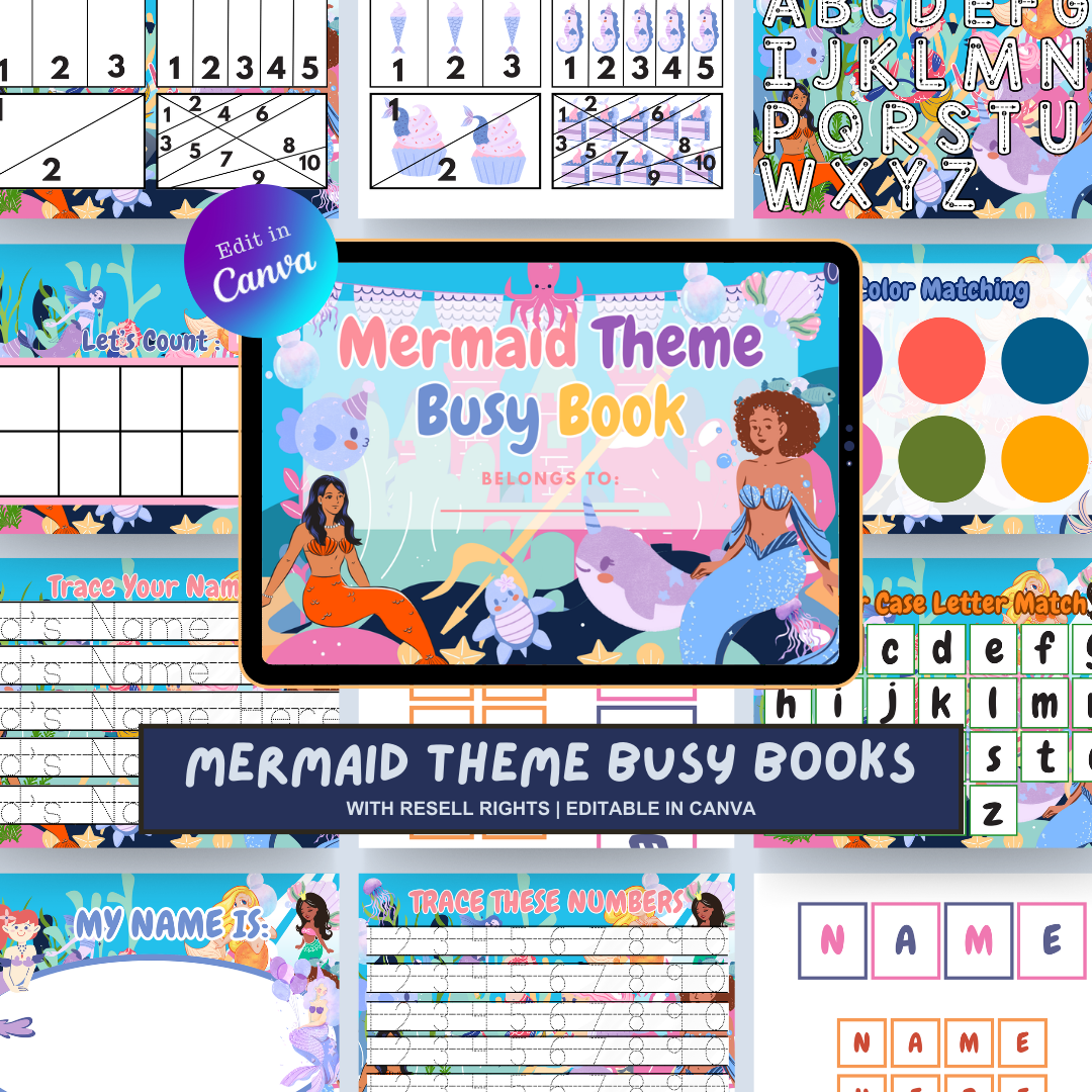 KIDDIE BUNDLE Busy Books with Resell Rights | MRR & PLR Included