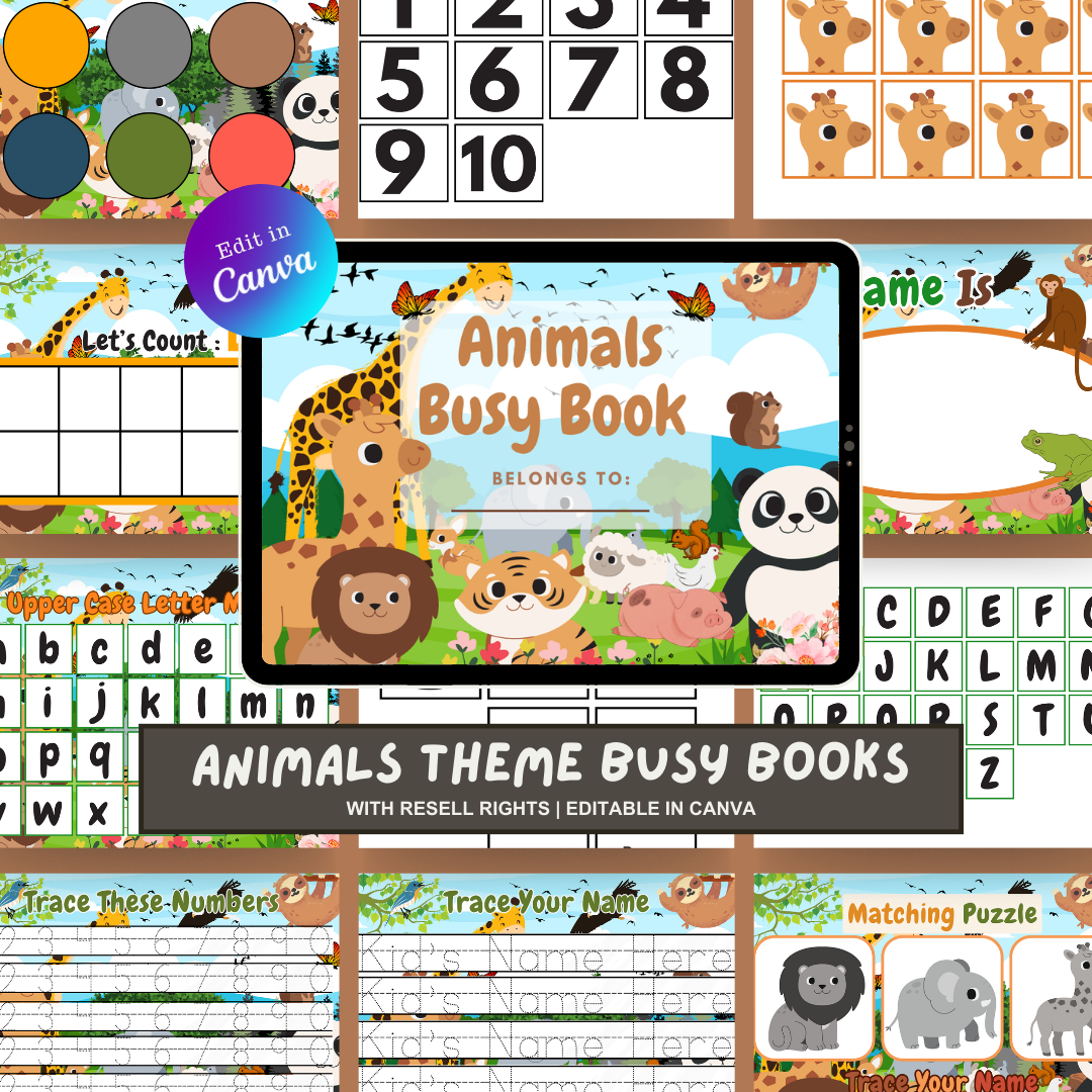 KIDDIE BUNDLE Busy Books with Resell Rights | MRR & PLR Included