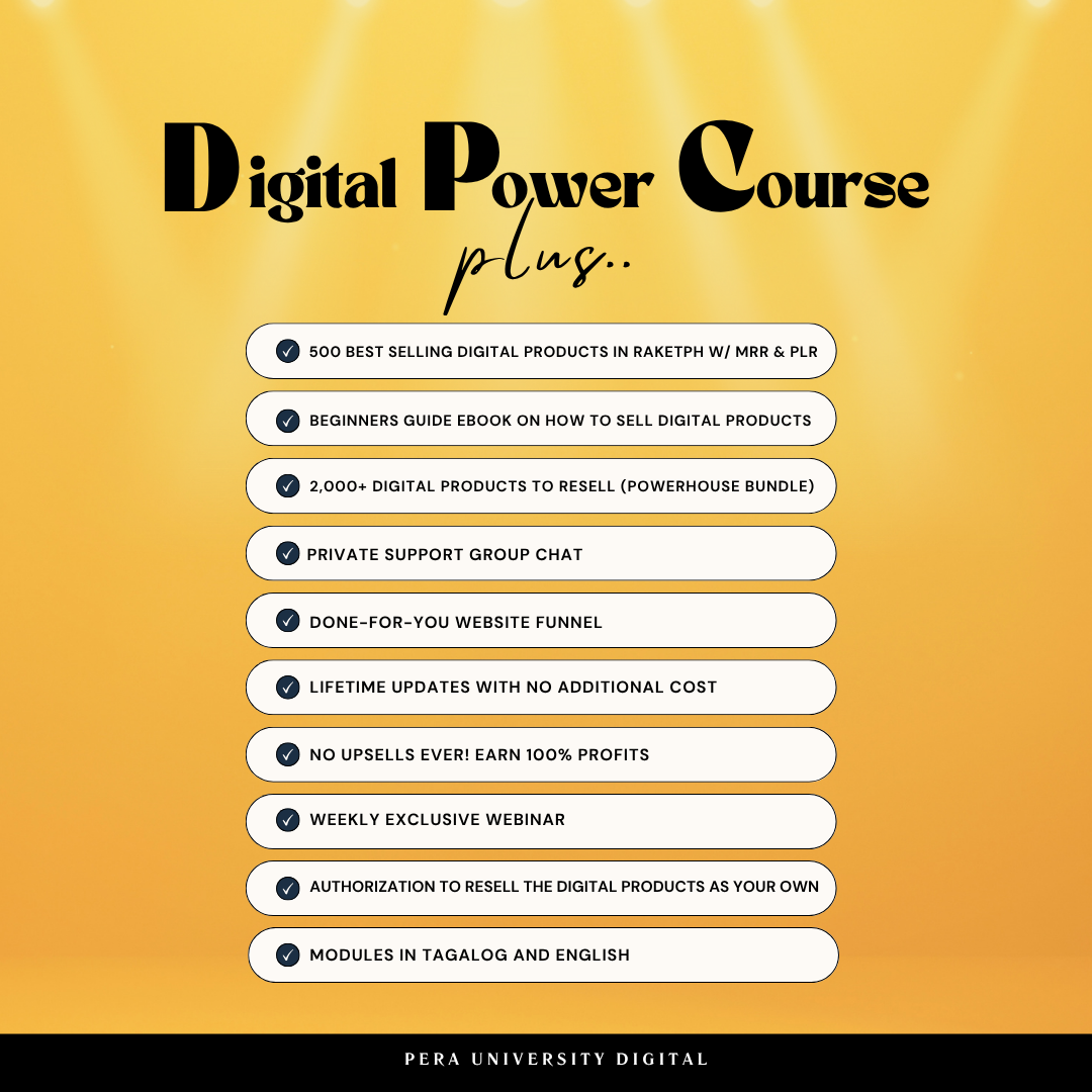 Digital Product Creation Course by Pera University | Master Resell Rights