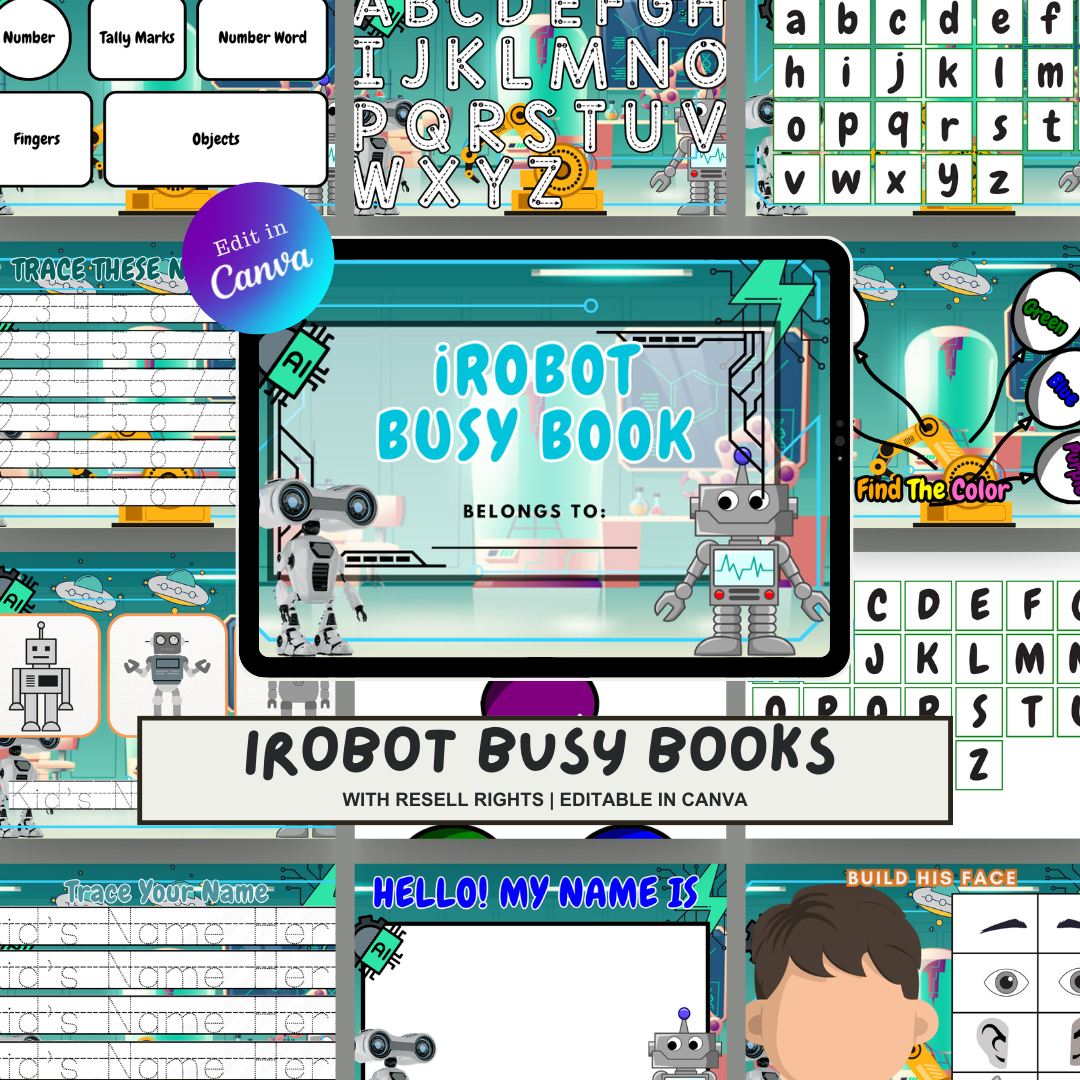 KIDDIE BUNDLE Busy Books with Resell Rights | MRR & PLR Included