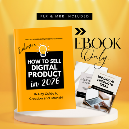 How to Sell Digital Products 2026 eBook with Resell Rights MRR & PLR