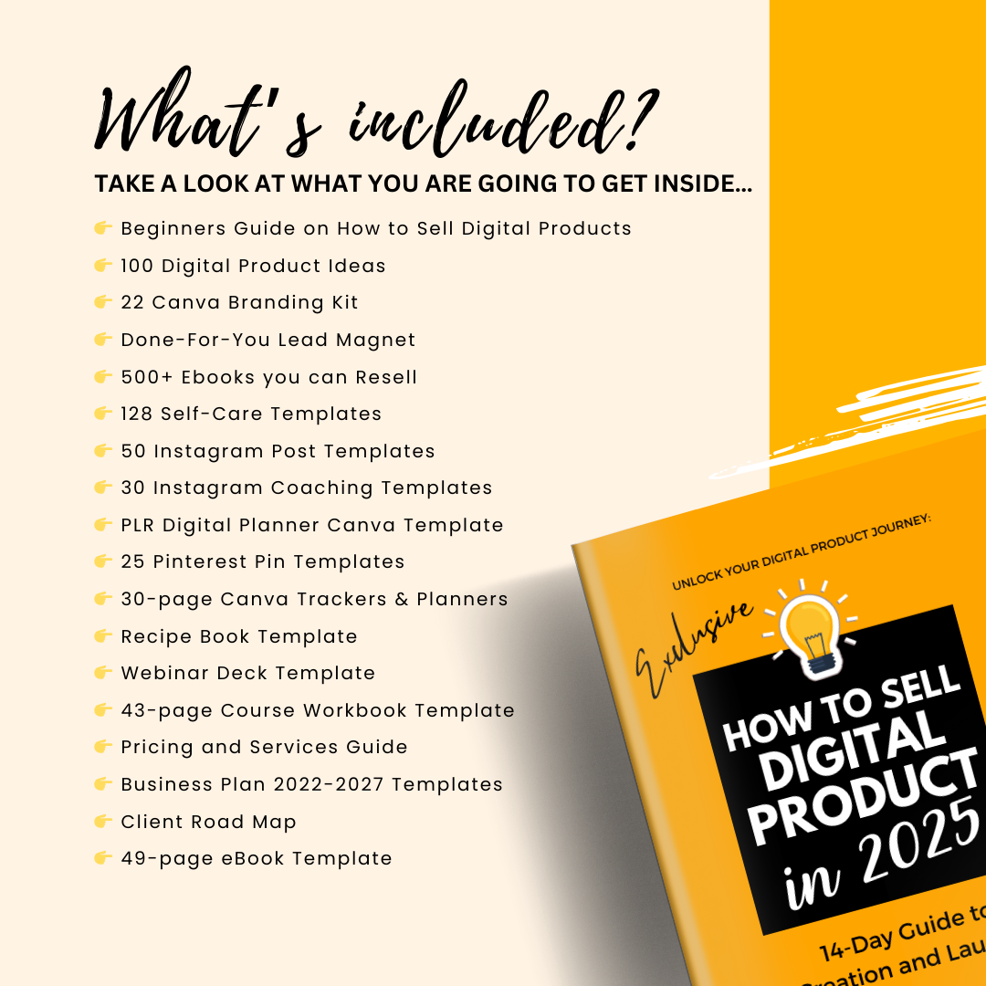 How to Sell Digital Products 2025 eBook with Resell Rights MRR & PLR