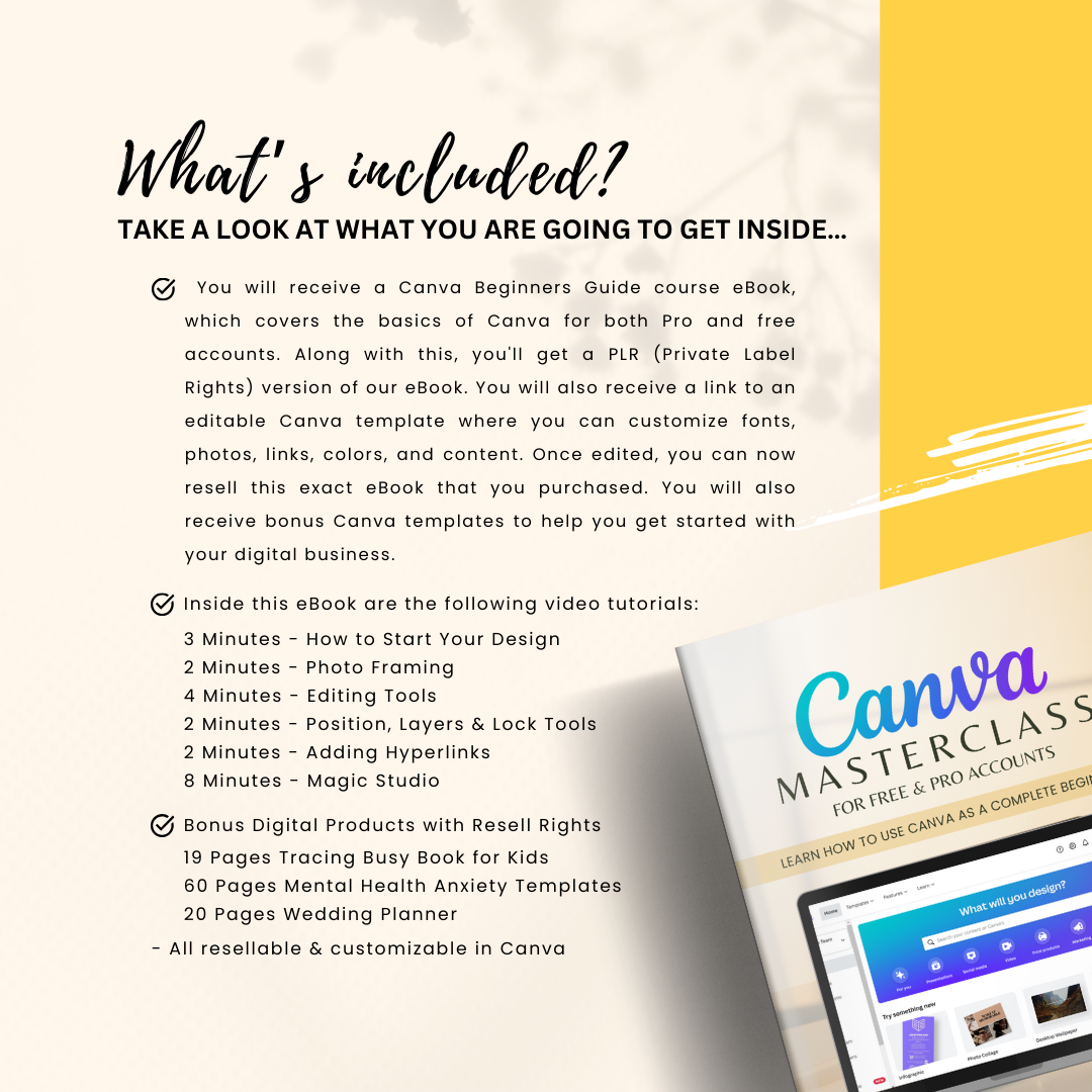 Canva MasterClass Course for Beginners with Resell Rights | MRR & PLR