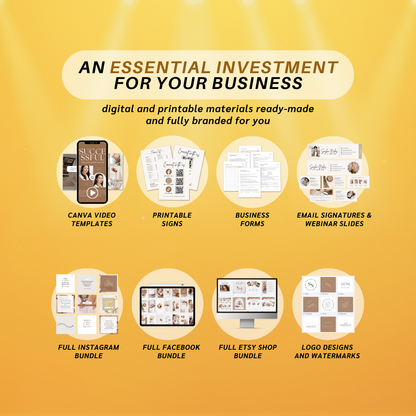 The Ultimate Full Branding Kit — Editable in Canva | Social Media Branding Templates for Small Business