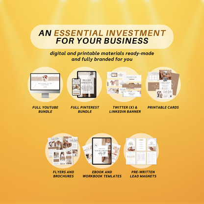 The Ultimate Full Branding Kit — Editable in Canva | Social Media Branding Templates for Small Business