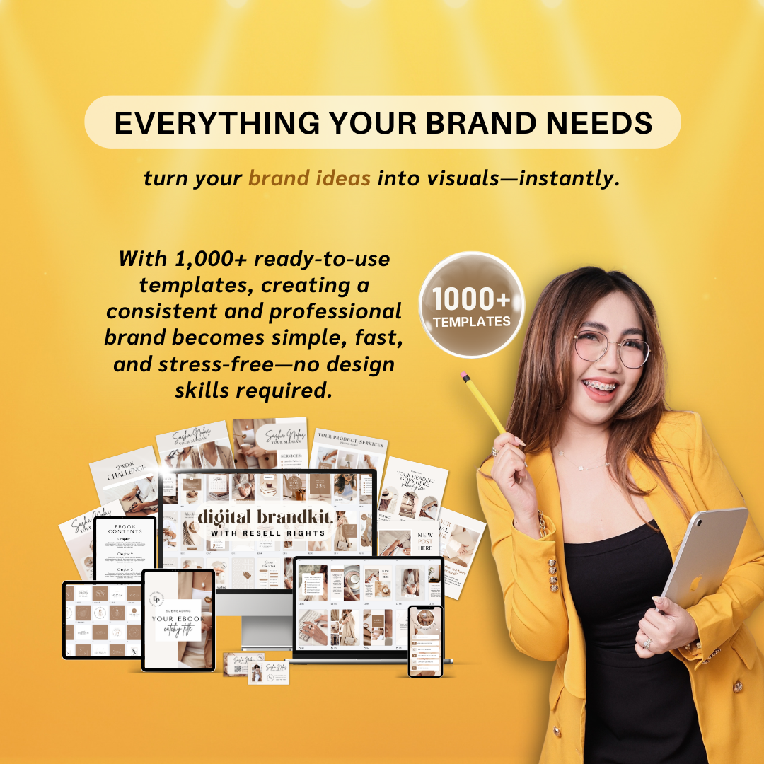 The Ultimate Full Branding Kit — Editable in Canva | Social Media Branding Templates for Small Business