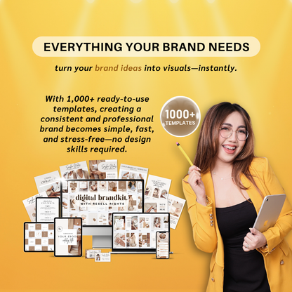 The Ultimate Full Branding Kit — Editable in Canva | Social Media Branding Templates for Small Business