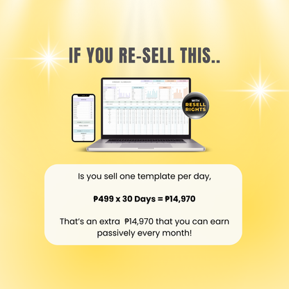 Order Tracker Spreadsheet Small Business | Instant Download Digital Planner with Resell Rights