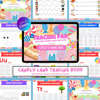 KIDS TRACING BUNDLE | Printable Busy Books with Resell Rights | MRR & PLR Included